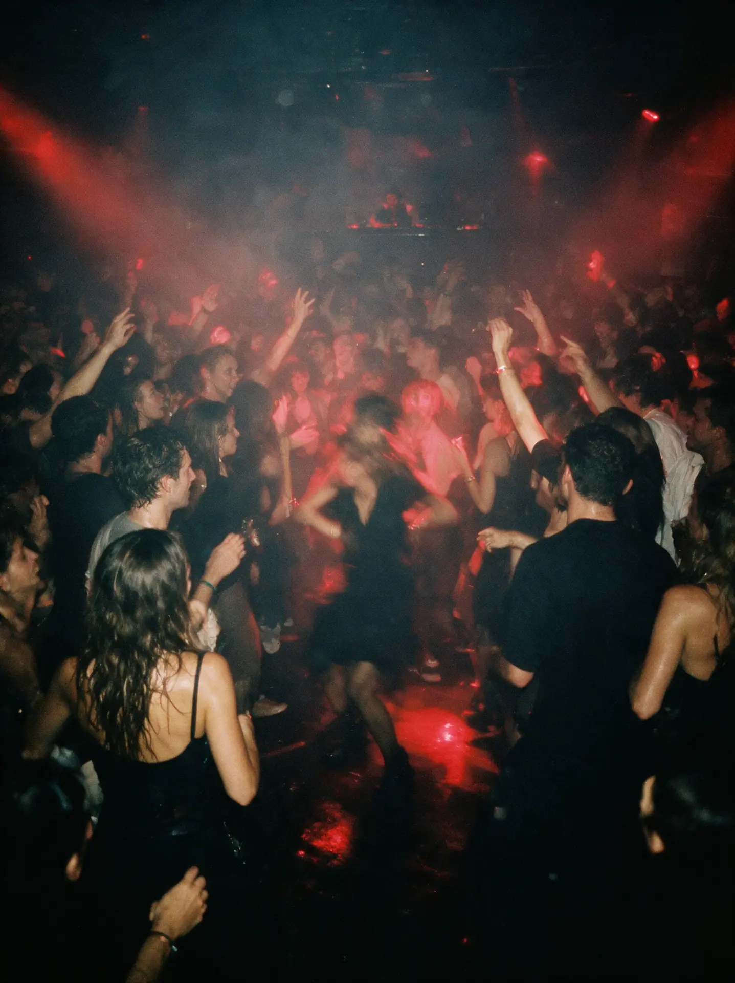 Dancing in a club